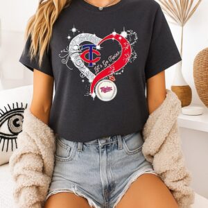 Minnesota Twins Let’s Go Twin Diamond Heart 2026 T-Shirt
