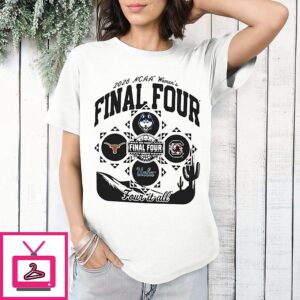 NCAA Women’s Final Four 2026 UCLA Connecticut South Carolina Texas Four It All Logo T-Shirt