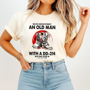 Never Underestimate An Old Man With A Dd-214 Who Was Born In June Sunset T-Shirt
