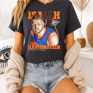 Oklahoma City Thunder Isaiah Hartenstein 2026 NBA Signature Airbrush T-Shirt