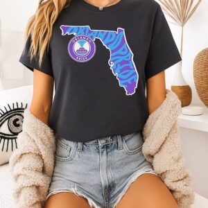Orlando Pride Groovy State Map 2026 T-Shirt