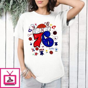 Philadelphia 76ers Design Fc T-Shirt