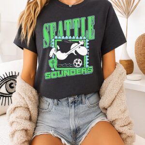 Seattle Sounders Fc Mls X Peanuts Snoopy T-Shirt