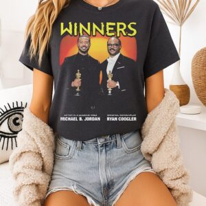 Sinners Winners Michael B. Jordan And Ryan Coogler Oscars T-Shirt