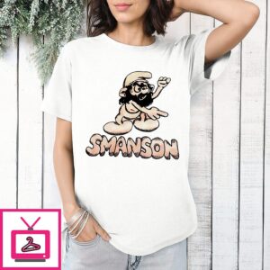 Smanson Smurf X Charles Manson Parody T-Shirt