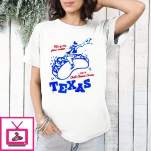 Sonix This Is My First Rodeo On A Chili Cheese Coney Texas T-Shirt