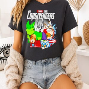 Superhero Corgi Corgivengers Marvel Avengers T-Shirt