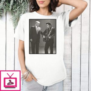 The King With The King Trump And Elvis T-Shirt
