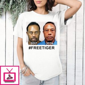 Tiger Woods Mugshot 2017 2026 American T-Shirt