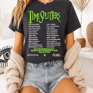 Timesplitters Outnumbered But Never Outgunned Tour T-Shirt