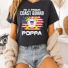 United States Coast Guard 1970 I’m A Proud Coast Guard Poppa America Flag T-Shirt