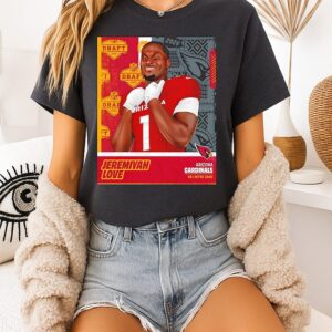 Arizona Cardinals Select Notre Dame’s Jeremiyah Love 3 NFL Draft 2026 T-Shirt