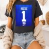 Arvell Reese 1 New York Giants 2026 NFL Draft T-Shirt