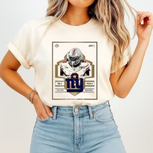 Arvell Reese 5 New York Giants NFL Draft 2026 T-Shirt