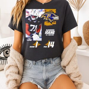 Baltimore Ravens Pick 14 Olaivavega Ioane 2026 NFL Draft T-Shirt