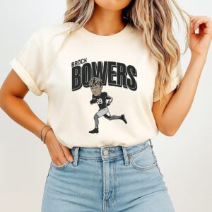 Brock Bowers Las Vegas Raiders Player Caricature T-Shirt