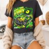 Bubba Wallace 23xi Racing Black Chumba Casino King Croc Fury Car Siganture T-Shirt