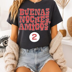 Buenas Noches Amigos Racerback Boston Red Sox T-Shirt