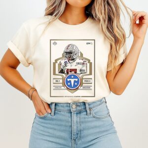 Carnell Tate 4 Tennessee Titans NFL Draft 2026 T-Shirt