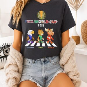 Clutch Zayu And Maple 2026 Fifa World Cup Mascot Walk T-Shirt