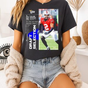 Dallas Cowboys Select Ohio State’s Caleb Downs 11 NFL Draft 2026 T-Shirt