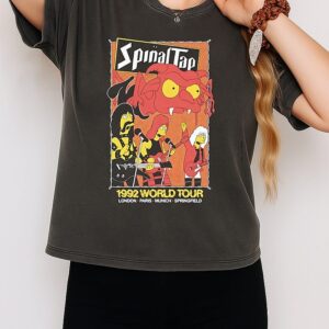 Dark Lord Spinal Tap 1992 World Tour London Paris Munich Springfield T-Shirt