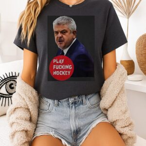 Detroit Red Wings Todd Mclellan Play Fucking Hockey T-Shirt