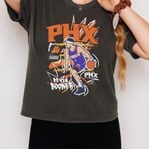 Devin Booker Phoenix Suns Basketball Player Sketch T-Shirt