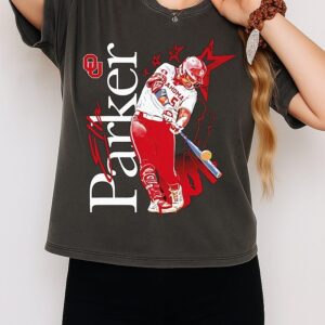 Ella Parker Oklahoma Sooners Softball Swing Graphic T-Shirt