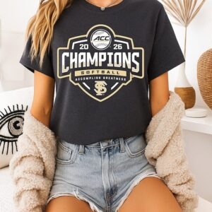 Florida State Seminoles 2026 Acc Softball Tournament Champions Locker Room T-Shirt