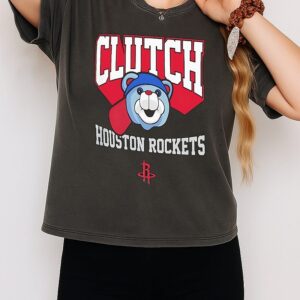 Houston Rockets Clutch The Rocket Bear Most Valuable Mascot T-Shirt