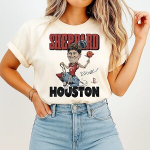 Houston Rockets Reed Sheppard Signature T-Shirt