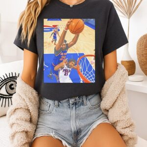 Joel Embiitch New York Knicks Vs Philadelphia 76ers 2026 NBA Playoffs T-Shirt