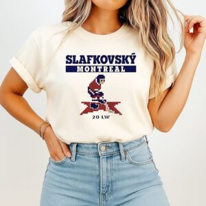 Juraj Slafkovsky 20 Lw Montreal Canadiens Hockey 16-Bit T-Shirt