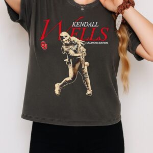 Kendall Wells Oklahoma Sooners Softball Player Graphic T-Shirt