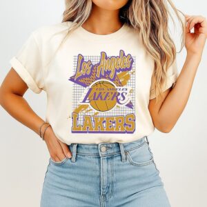 Los Angeles Lakers Hardwood Classics Retro Vibe T-Shirt