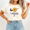 Los Angeles Lakers NBA Flower Graphic T-Shirt