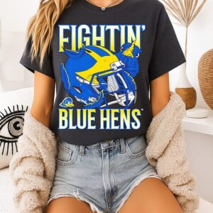 NCAA Football Delaware Fightin’ Blue Hens Vintage Helmet T-Shirt