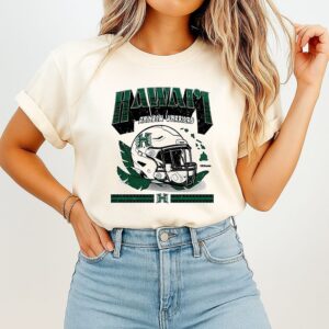 NCAA Football Hawaii Rainbow Warriors Vintage Helmet T-Shirt