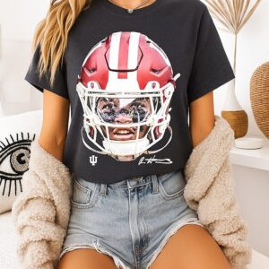 NCAA Football Indiana Hoosiers Roman Hemby Game Face Signature T-Shirt