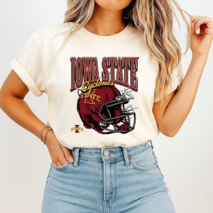 NCAA Football Iowa State Cyclones Vintage Helmet T-Shirt