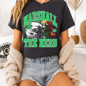 NCAA Football Marshall Thundering Herd Vintage Helmet T-Shirt