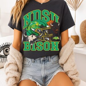 NCAA Football Ndsu Bison Vintage Helmet T-Shirt
