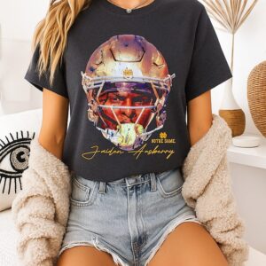 NCAA Football Notre Dame Fighting Irish Jaiden Ausberry Game Face Signature T-Shirt