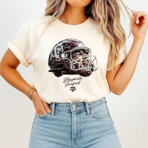 NCAA Football Texas A&m Aggies Daymion Sanford Game Face Signature T-Shirt