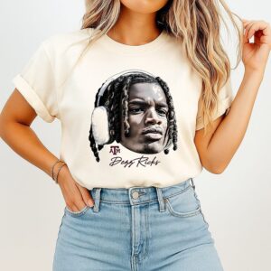 NCAA Football Texas A&m Aggies Dezz Ricks Game Face Signature T-Shirt