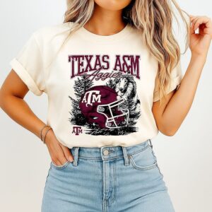 NCAA Football Texas A&m Aggies Vintage Helmet T-Shirt