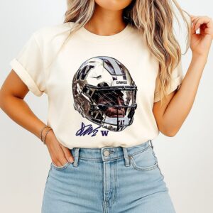 NCAA Football Washington Huskies Demond Williams Jr Game Face Signature T-Shirt