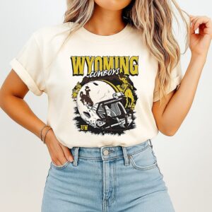 NCAA Football Wyoming Cowboys Vintage Helmet T-Shirt