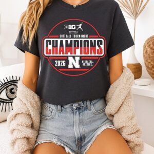 Nebraska Huskers 2026 Big Ten Softball Tournament Champions Locker Room T-Shirt
